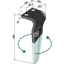 Dent pour herses rotatives (DURAFACE) - modèle gauche