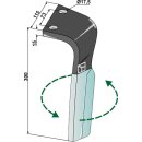 Dent pour herses rotatives (DURAFACE) - modèle gauche