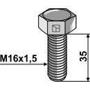 Sechskantschraube - M16x1,5 - 10.9