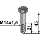 Sechskantschraube mit Feingewinde - M14x1,5 - 12.9