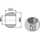 Rotule pour crochets de barres inférieures - Cat. IV