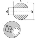 Rotule pour crochets de barres inférieures - Cat. II-I