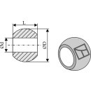 Rotule pour crochets de barres inférieures - Cat. II