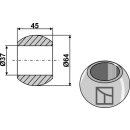 Rotule pour crochets de barres inférieures Cat. III