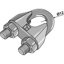 Collier de serrage pour câble métallique dapré DIN 741 galvanisé