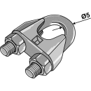 Collier de serrage pour câble métallique dapré DIN 741 galvanisé