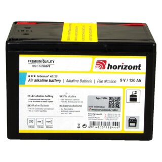 horizont 9 V Alkaline-Batterie - turbomax® AB120 (9 V / 120 Ah)