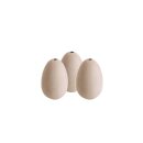 Nesteier aus Keramik für Hühner| weiß | 3 Stück