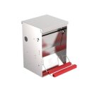 Futterautomat SAFEED | verzinkter Stahl | mit Trittplatte (6 kg)