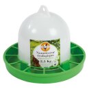 Kunststoff-Futterautomat für Hühner | green line (2,5 kg)