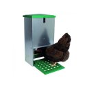 Geflügelfutterautomat | Blech | mit Trittplatte (10 kg)