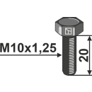 Schraube - M10x1,25