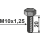 Schraube - M10x1,25